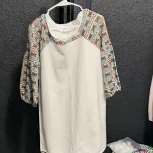 Cozy sweatshirt material dress